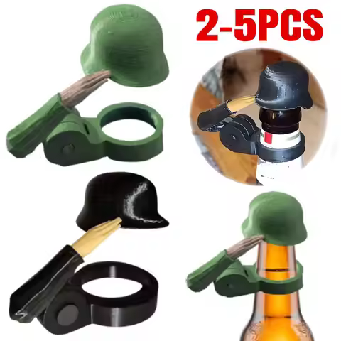 2/3/5PCS Creative Soldier Salute Beer Bottle Helmet Craft Beer Bottle Caps Few Repeats No Dents Huge