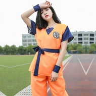 新品 七龙珠cosplay 悟空 衣服 龟仙流练功服悟饭CO 服表演服悟字龟字S New Dragon Ball cosplay Goku outfit, Kame-Sennin training u