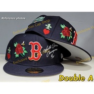 Major League Baseball Boston Red Sox Team Color Logo with Multiple Patches World Series Champions Fi