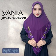 Jilbab instan Vania sulam cantik jersey barbara by FO hijab wanita muslim