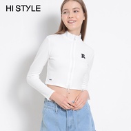 HISTYLE Women Knit Long Sleeve Top - White - FVK310042 / Baju Perempuan Lengan Panjang - Putih