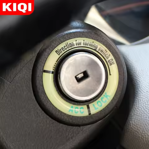 3D Gel Glow Key Ring Sticker Luminous Ignition Switch Cover for Alfa Romeo Alfa Romeo 159 147 Saab 9