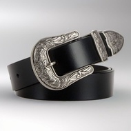 80s Western Cowgirl Leather Coat Jeans Belt Set Vintage Women 3 Piece Outfit Retro Denim Jacket Genu