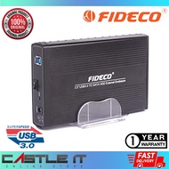 FIDECO D3U-U3 USB 3.0 SATA Hard Drive HDD Enclosure Up to 10TB Capacity (MR147)