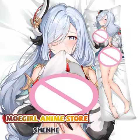 Genshin Impact Raiden Shogun Dakimakura Cute Shenhe Hugging Body Pillow Case Character Prop Gift Cus
