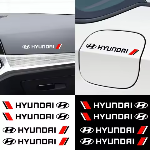 4pcs Vinyl Car Door Handle Mirror Wiper Stickers Decal Styling For Hyundai I30 I20 IX35 I40 Tucson G