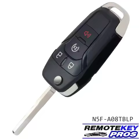 DIYKEY 164-R8337 N5F-A08TBLP 4 Buttons for Ford F-150 F-250 F350 F450 F550 2023 2024 Fob Flip Remote