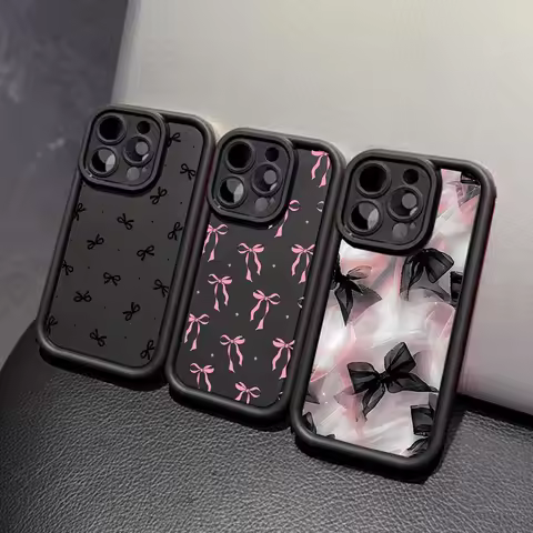 Bow Tie Pink Phone Case For OPPO Reno 15F 14F 11F 12F 13F 14 13 11 12 10 15 Pro Plus 8T 6 7 8 Pro Ca