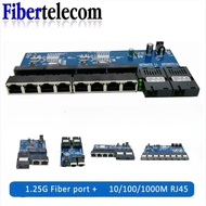 Optical Fiber Media converter gigabit fiber switch 1F1E 2F2E 1F4E 2F8E 2F4E 4F3E 8F2E PCBA