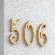 Unit Unit Number Signage 5x3.2cm 3D Crystal Word Number English Letter Hdb Unit Door Label Unit Numb