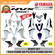 NVX155 V3 BODY SET VPBS8 PALE BLUE SOLID WM6 WHITE METALLIC [100% ORIGINAL YAMAHA] - D14-F1000-A0-P1