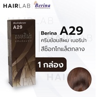 พร้อมส่ง - Berina A29 เบอริน่า A29 สีย้อมผม สีช็อกโกแล็ตกลาง ยาย้อมผม ปิดผมหงอก ปิดผมขาว ครีมเปลี่ยน