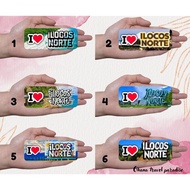 ohana I LOVE ILOCOS NORTE RECTANGLE RUBBER REF MAGNET SOUVENIR