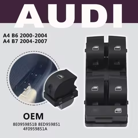For AUDI A4 B6 B7 High Quality Driver Power Master Window Switch Console 8E0959851 8E0959851B 8ED959