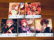 現貨 限定五等分的花嫁 大色紙 set 可散買