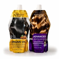 KORMESICKeratinHairMaskDuowithArganOil,oothing&ConditioningTreatmentforSoft,ManageableHair,350gx2Set