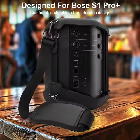 Carrying Case EVA Protective Cover with Shoulder Strap Speaker Case Speaker Cover for Bose S1 PRO+ P