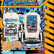 Readyy kaos bus BUDIMAN "VENENO" TERLARIS Terlaris