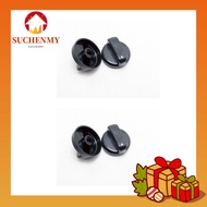 SUCHENMY 4 Pack Universal Control Knobs, ABS Black Gas Range Knob, Durable Round Burner Stove Knob General Electric Cooktop Burner