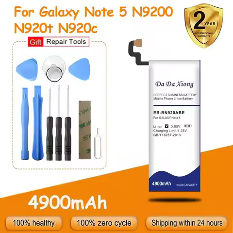 High Quality 4900mAh EB-BN920ABE Mobile Phone Battery For Samsung Galaxy Note 5 N9200 N920t N920c No
