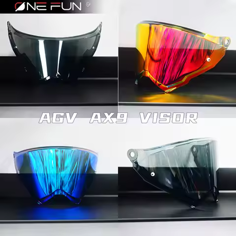 AGV AX9 AX-9 Pull Helmet Visor Motorcycle Full Face Helmet Shield Visor Lens Night Vision Visor Case