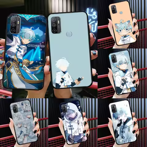 Chongyun Genshin Impact Case For Oppo A54 A74 A94 A54S A57S A15 A16 A17 A52 A72 A76 A96 A58 A78 A98 