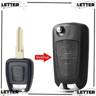 LET Car Key Shell, Modified 2 Button Remote Key , Durable Flip Folding Key Fob Cover for Vauxhall/Opel/Astra H J g/Zafira mokka//Vectra