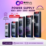 Bekalan Kuasa Power Supply 24V AC 100-265V TO DC 24V 100/200/300/400W LED Driver Transformer Lampu L