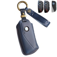 Cowhide Car Key Case For Bmw 2025 X3 x1 30e X5 ix i7 X7 New 7 Series 530 525 2024 2025 i5 i3 ix3 Key