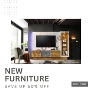 2IN1 6FT TV Cabinet, Cabinet TV