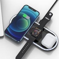 OWIRE 15W Qi Wireless Charger 3 in 1 Wireless Charging Dock for Watch and Earphones เครื่องชาร์จไร้ส