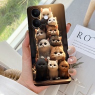 HP IQOO Z10R Case - IQOO Z10R casing - Cats case Motif - Cellphone protector - IQOO - IQOO Z10R Soft