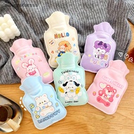【RGSG】 Cute Anime Cartoon Hand Po Warm Water Bottle Hot Water Bottles Portable Hand Warmer Girls Hot Water Bags Flocking Hot Water Bag Hot