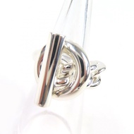 Excellent condition Hermès Croisette Ring, 2023, AG925 Silver, Size 49 (equivalent to Japanese size 