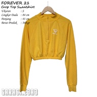 FOREVER 21 Crop Top Sweatshirt Sweater Thrift Shop