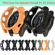 Watch Cover for Garmin Fenix8 51MM 47MM 43MM Enduro3 ﻿Band Smart Bracelet Bezel Replacement Shell fo