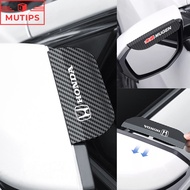 Honda Car Side Rear View Mirror Rain Eyebrow Visor Carbon Fiber Look Sun Shield Cover For City Brio 