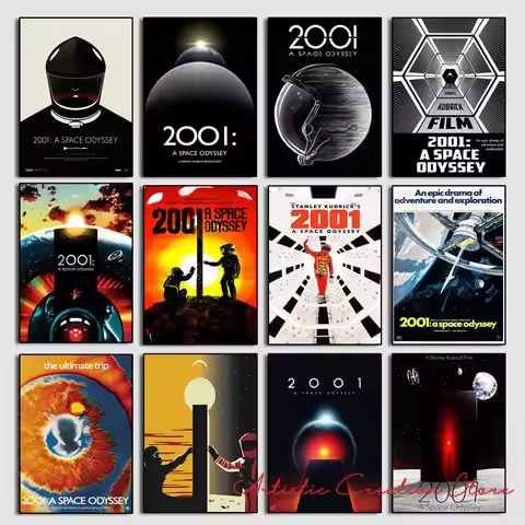 2001 A Space Odyssey Posters Classic Sci-fi Movie Prints Art Canvas Painting Art Wall Pictures Room 