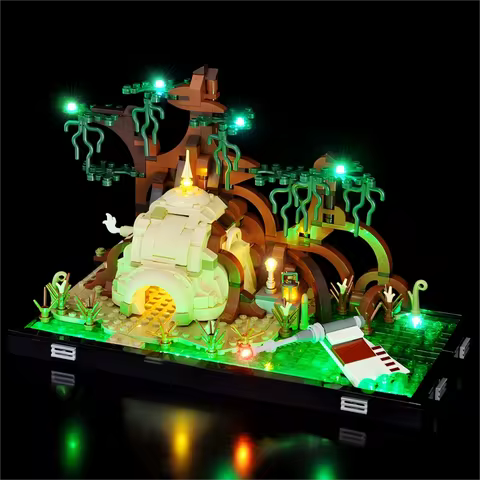 LYBMTWF LED Lighting Kit Compatible with Lego 75330 Dagobah Jedi Training Diorama Model (NOT Include