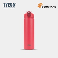 ❣TYESO CRAYON ขวดน้ำสแตนเลส 304 ทรงกระบอก ขนาด 600750 ML. มีหลอดดูด❈