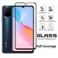ฟิล์มกระจกนิรภัยสำหรับ Vivo Y21 Y21S Y33S ฟิล์มกระจกนิรภัยกระจกกันแตกแบบเต็มจอฟิล์มกระจก Tempered Gl