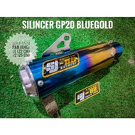 Slincer Knalpot SJ88 GP20 J1 J2 Bluegold Blue Violet Biru 22 cm 25 cm