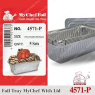 Foil Tray Mychef 4571-P 5Set With Lid