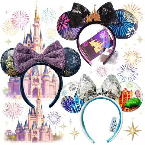 Disney Mickey Mouse Headbands Disney Castle Theme Hairband Birthday Party Halloween Cosplay Costume