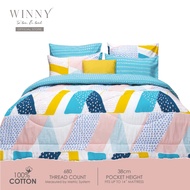 WINNY Enliven Comforter Set - 100% Cotton 680TC(Super Single/Queen/King)