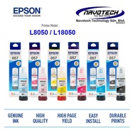 ORIGINAL Epson 057 Ink Bottle for EPSON L8050, L18050 Printer (Black Cyan Magenta Yellow LC LM)