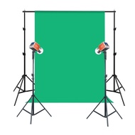 ชุดไฟสตูดิโอ ไฟต่อเนื่อง Tolifo PL100B กำลังไฟรวม 200W แบตในตัว แถมฟรีชุดฉาก Green Screen ไลฟ์สด