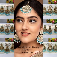 INDIAN TIKA EARRINGS SET DAHI DECORATIVE/ INDIAN EARRINGS INDIAN JEWELLERY