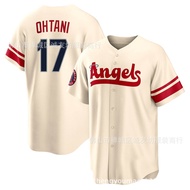 Angels 17 Beige City Edition Elite Baseball Jackets Angeles Ohtani Jersey 【RY】