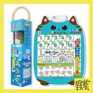 [Shrimp Play Craft] 123 Audio Wall Chart (3 Languages In Chinese, English, Taiwan+1 To 100 Number Co